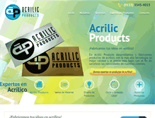 Tablet Screenshot of acrilicproducts.com